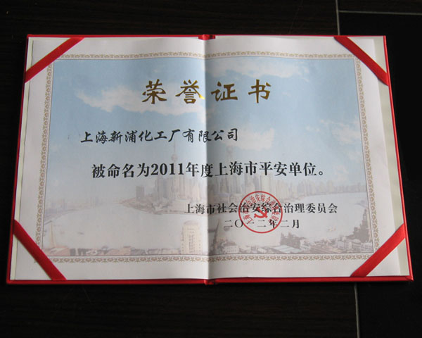 The 2011 Annual Shanghai city safety unit